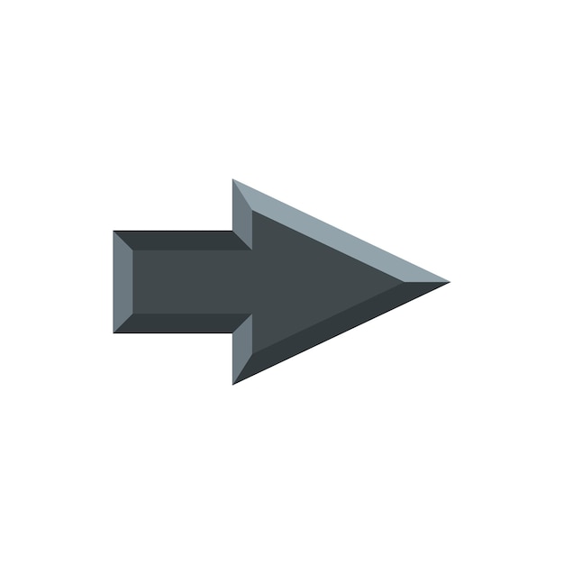 pointer icon in flat style isolated on white background cursor symbol vector illustration