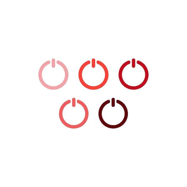 Power icon Vector Illustration on the white background