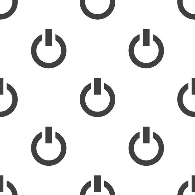Power on, vector seamless pattern, Editable can be used for web page backgrounds, pattern fills