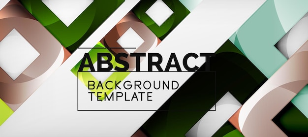 Pozadí s kompozicí barevných čtverců, moderní geometrický abstraktní návrh pro plakát, obal, branding nebo banner