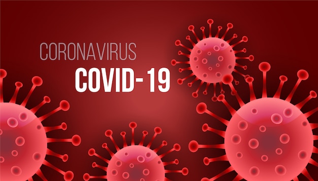Pozadí s konceptem virové infekce nebo bakterií