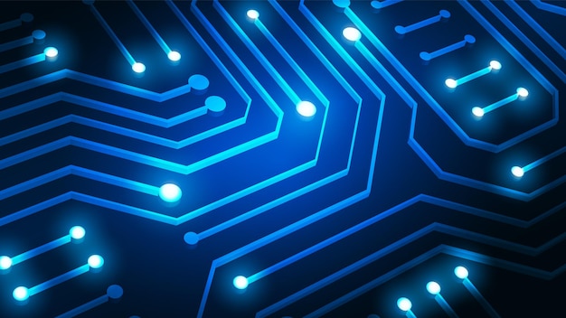 Pozadí s technologií obvodů s hi-tech digitálním datovým systémem a elektronickým počítačovým návrhem