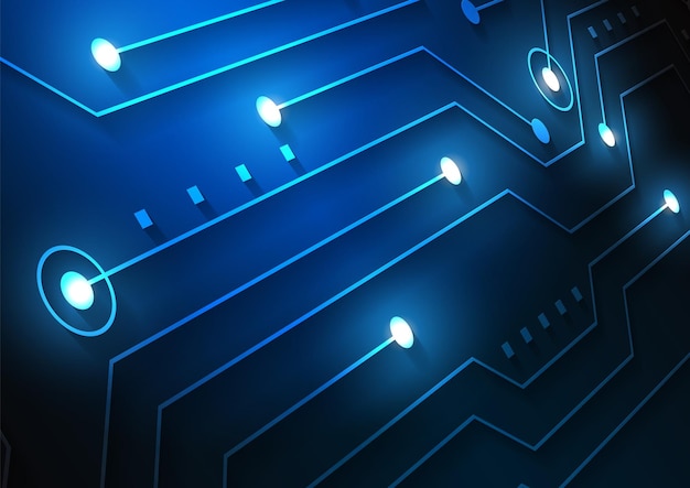 Pozadí s technologií obvodů s hi-tech digitálním datovým systémem a elektronickým počítačovým návrhem