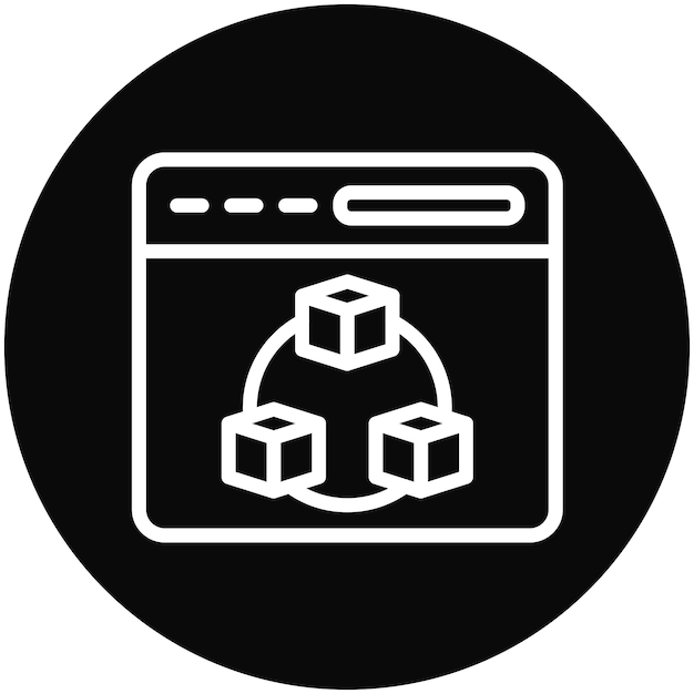 Pre Built Module vector icon illustration of No Code iconset