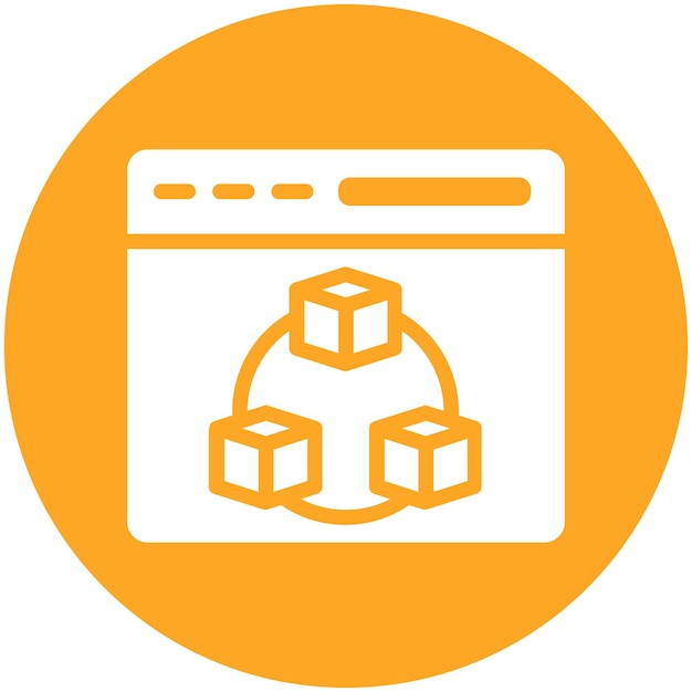 Pre Built Module vector icon illustration of No Code iconset
