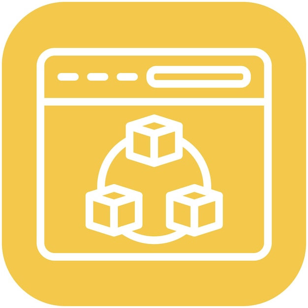 Pre Built Module vector icon illustration of No Code iconset