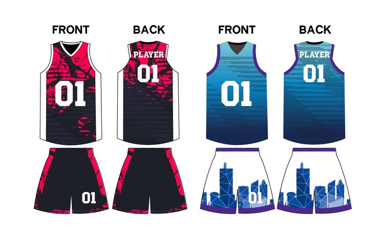 Vektor prémiový sportovní dres připravený k tisku