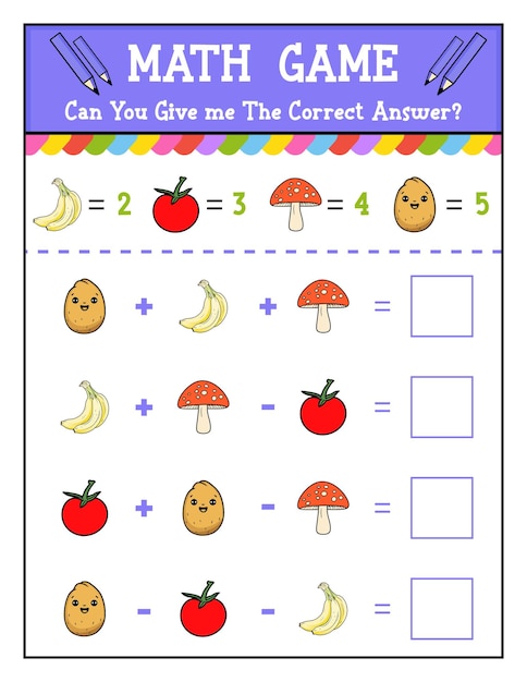 Preschool math game for kids Counting game