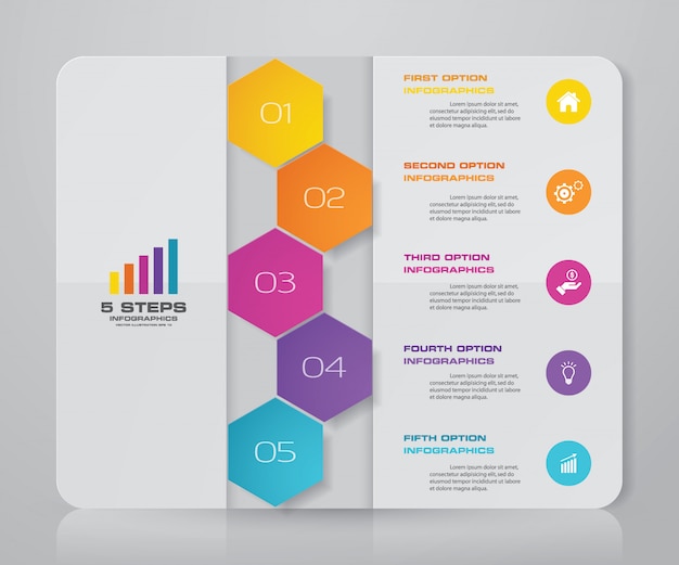 presentation chart infographic element
