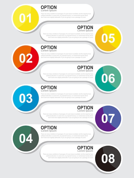 presentation elements counting vector design