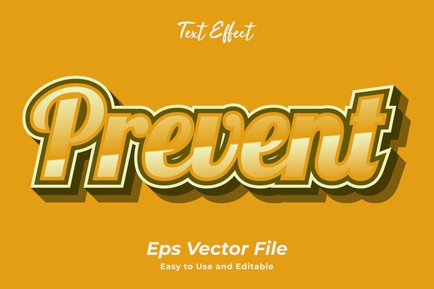 prevent text effect editable and easy to use premium vector