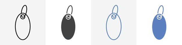 price tag icon vector set use for web ui or app