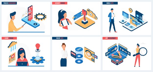 process management and mobile application development data cloud storage security set