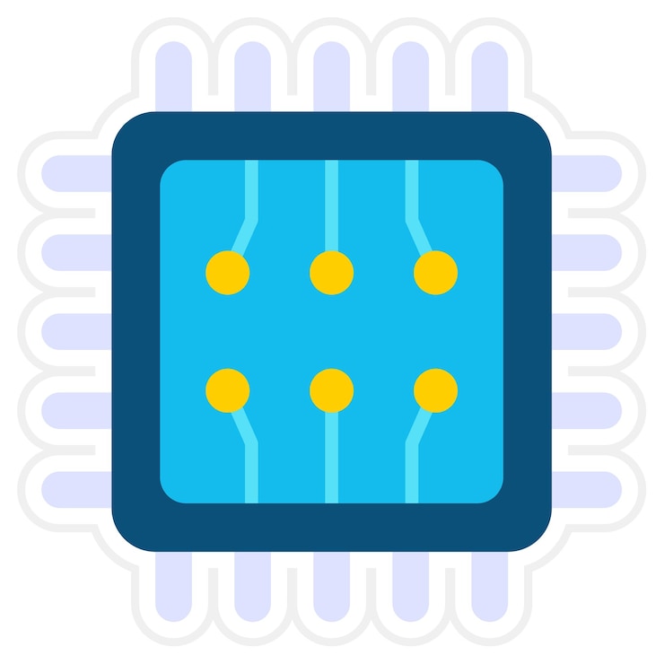 Vektor processor icon