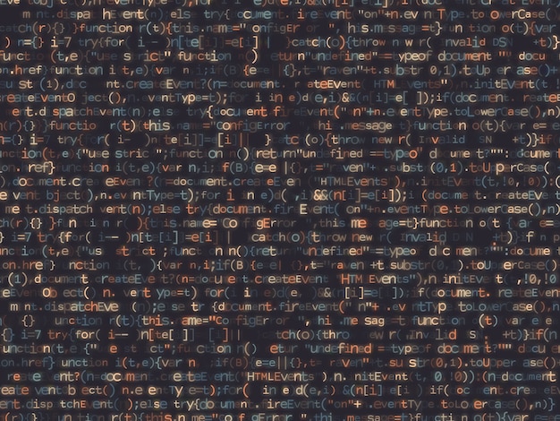  Program code shimmering colorful bakcground. 