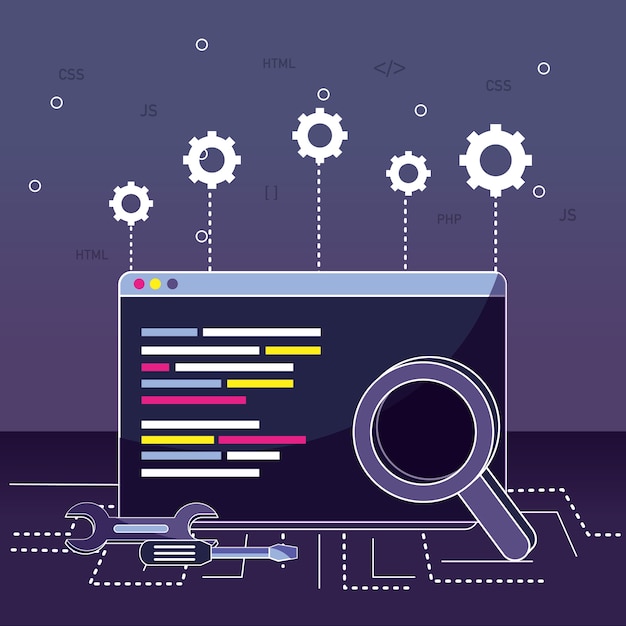program coding concept
