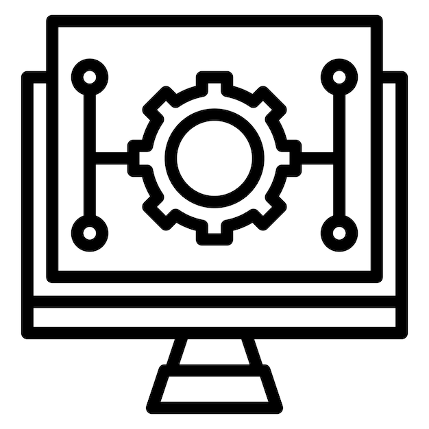 programmable automation icon vector image can be used for cyberpunk