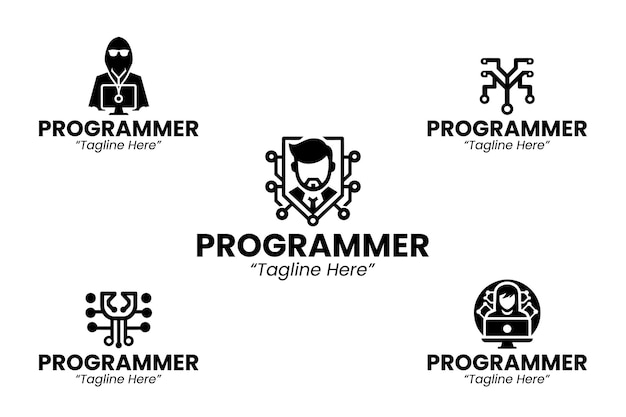 Programmer Logo Silhoutte Collection