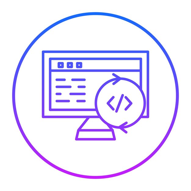 Programming Cycle Vector Illustration