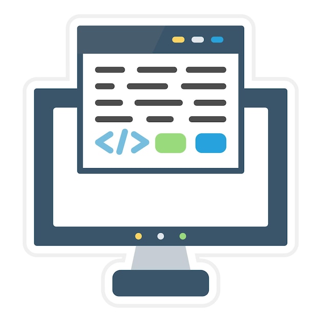 programming icon vector image can be used for seo and sem