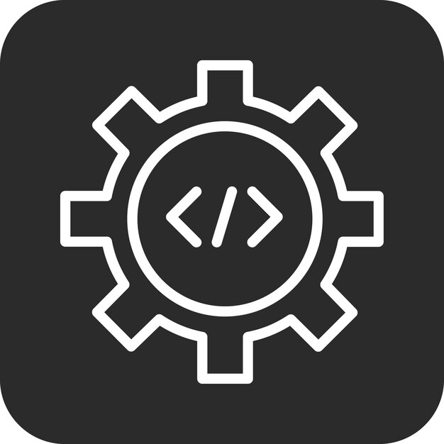 Programming Settings vector icon illustration of SEO and SEM iconset