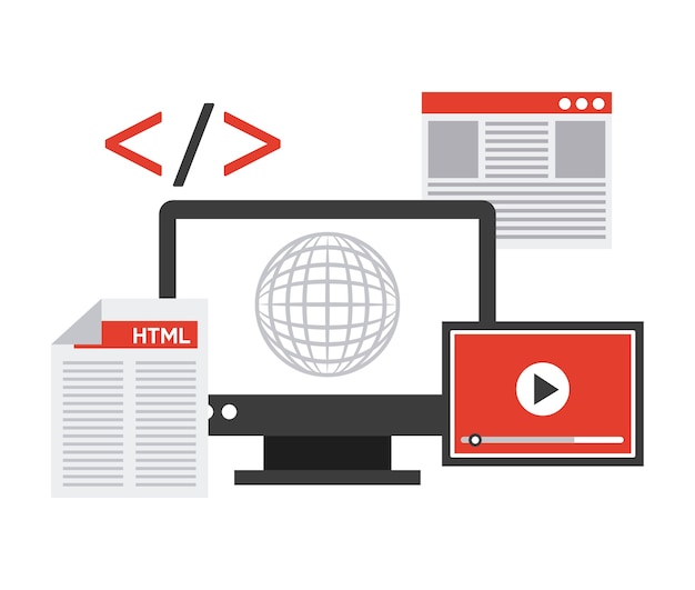 programming software design, vector illustration eps10 graphic 
