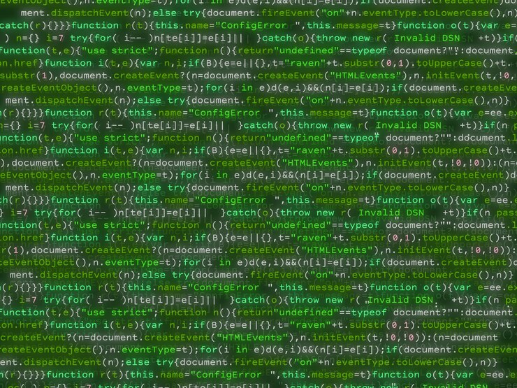 Vektor programový kód třpytivé barevné pozadí.