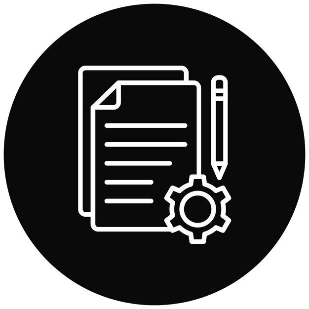 Project Documentation vector icon Can be used for Project Assesment iconset