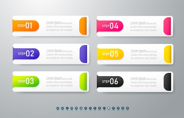 Prvek infografického grafu pro obchodní design.