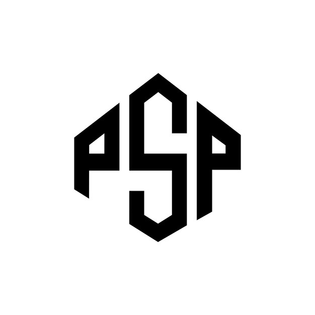 psp letter logo design with polygon shape psp polygon and cube shape logo design psp hexagon vector logo template white and black colors psp monogram business and real estate logo