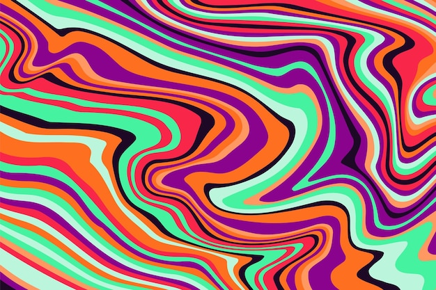 Psychedelic groovy background Colorful abstract background