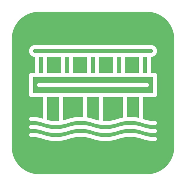 Public Bridge icon vector image Can be used for Public Utilities