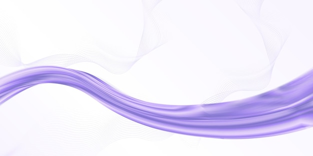 purple wavy line on white background Luxury Design background