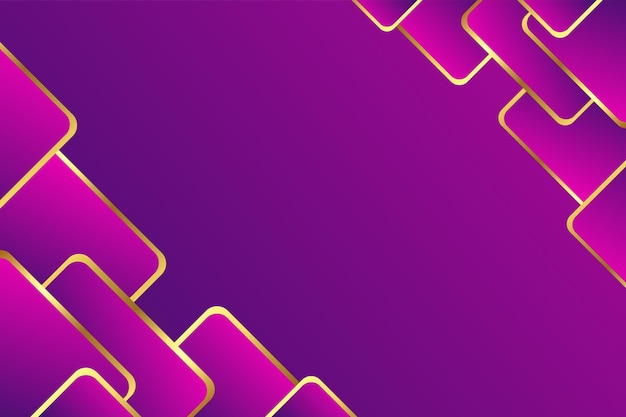 purple with golden line geometric background design