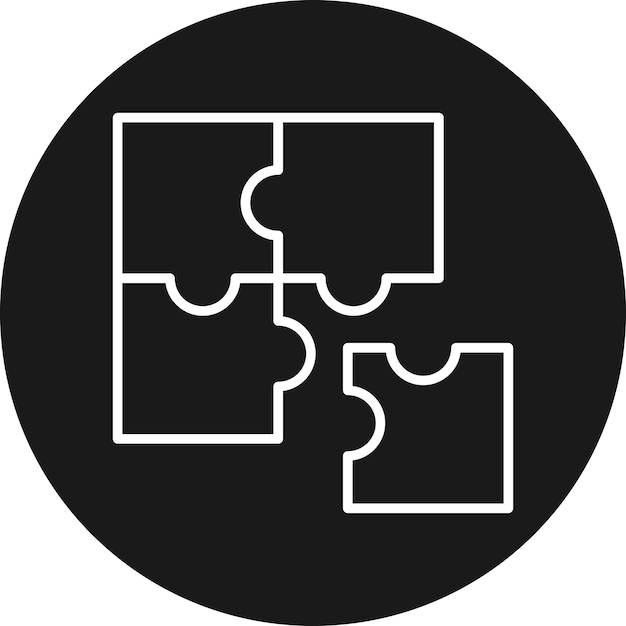 Puzzle vector icon Can be used for Children Toys iconset