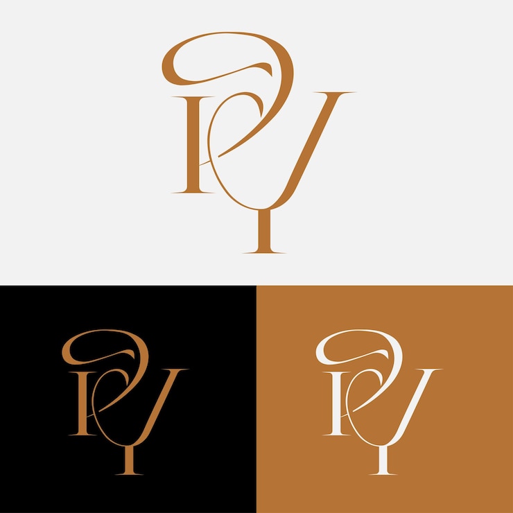 Vektor py symbol initial letter design