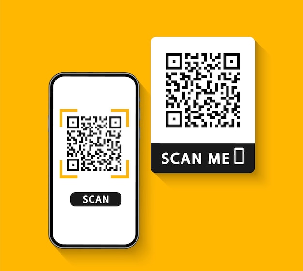 QR code scan to smartphone Qr code for payment