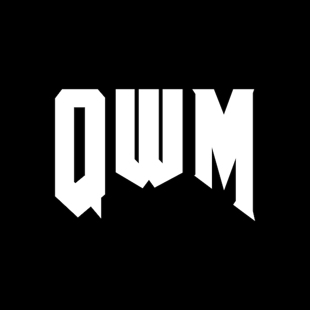 qwm letter logo design for technology company qwm logo design black and white color combination qwm logo qwm vector qwm design qwm icon qwm alphabet qwm typography logo design