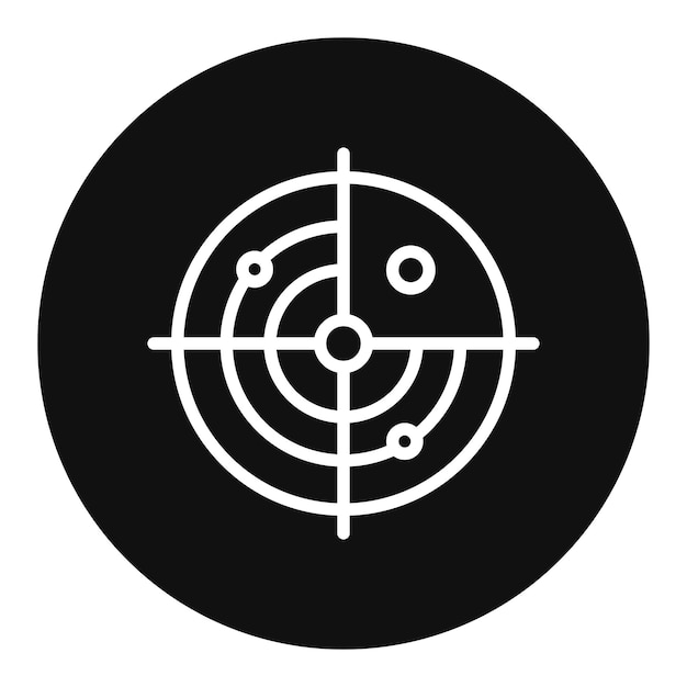 Radar icon vector image Can be used for Ocean