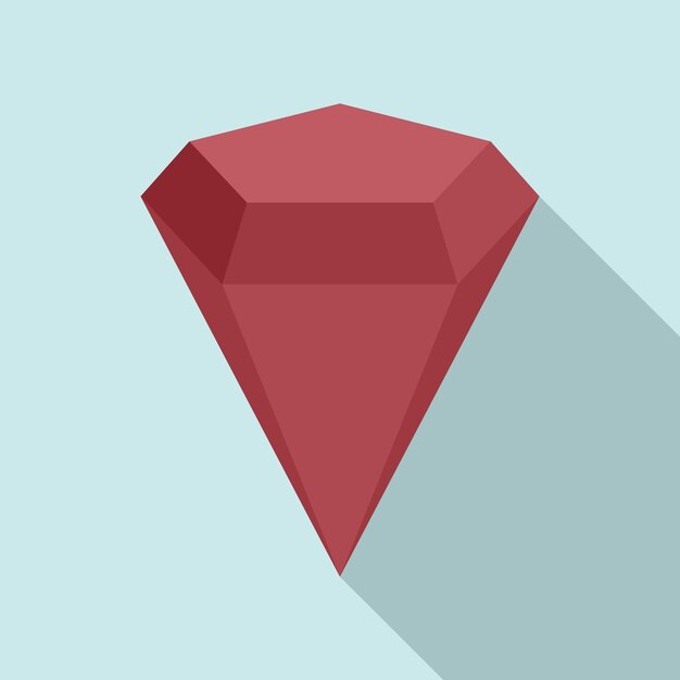 radian gemstone icon flat illustration of radian gemstone vector icon for web design