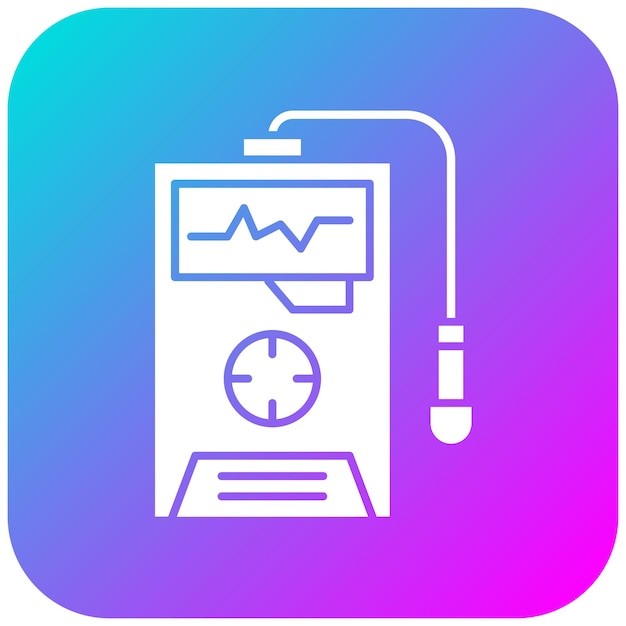 Radiation Detector vector icon Can be used for Nuclear Energy iconset