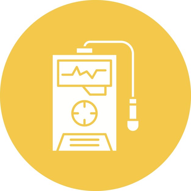 Radiation Detector Vector Illustration Style