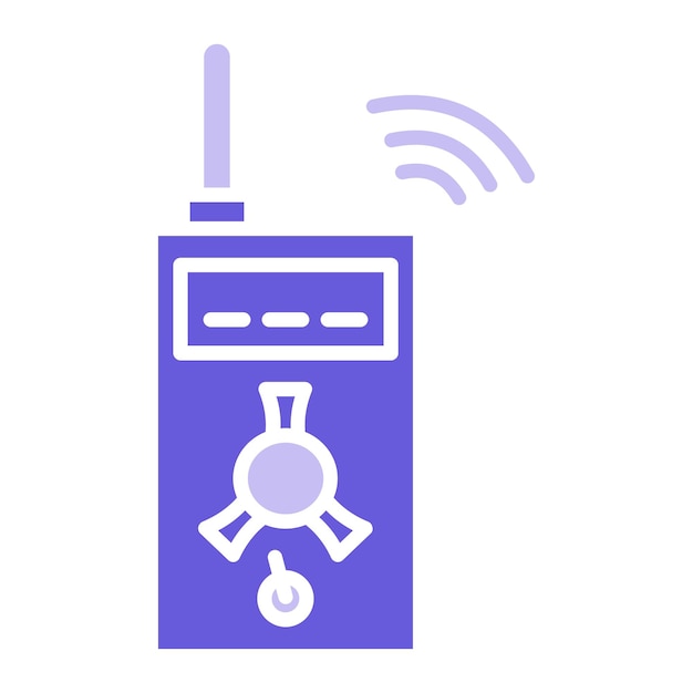 Radiation Detector Vector Illustration