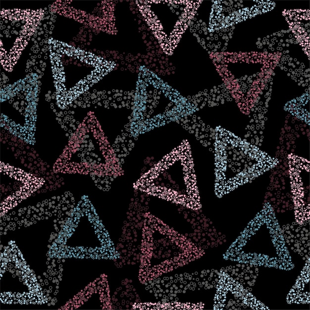 rainbow color triangle seamless pattern vector eps 10