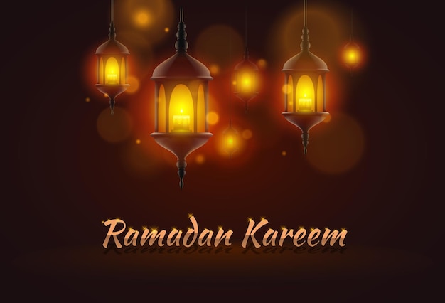 Ramadan celebration art banner background. Vector background