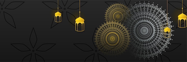 Ramadan Kareem arabic Islamic banner background design. Arabic pattern background. Islamic ornament vector.