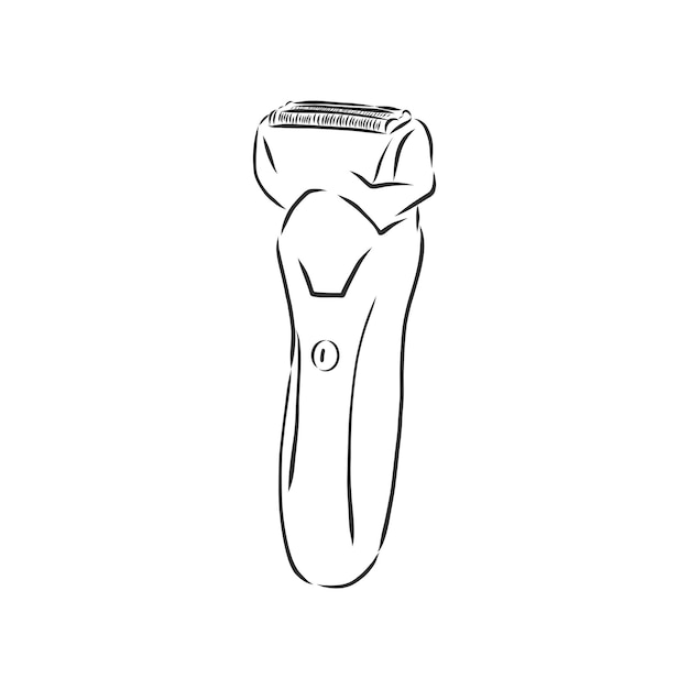 Razor vector sketch icon isolated on background Hand drawn Razor icon Razor sketch