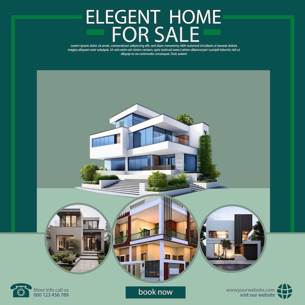 Real estate vector post social media post