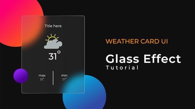 realistic gradient glassmorphism effect background