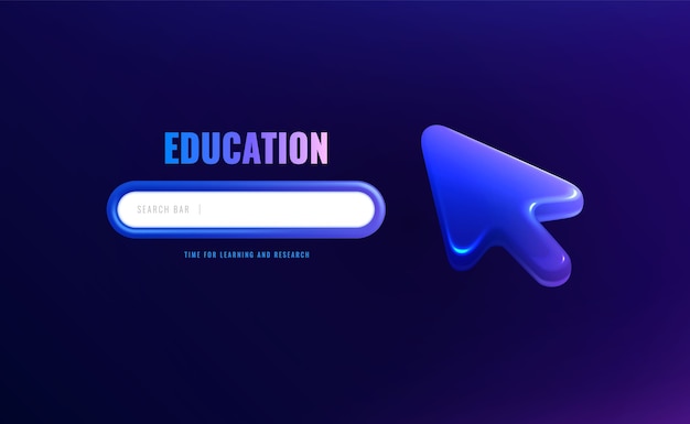 realistic mouse click cursor composition